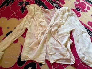Elegant Sheer Blouse with Ruffle Detail