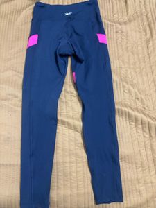 REEBOK Stylish Navy &amp; Pink Leggings