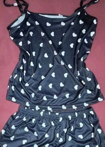 🖤Heart Print Nightsuit🤍