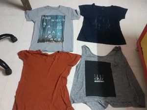 Lot of 4 Women's Graphic T-Shirts