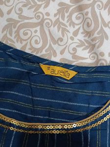 Stylish Blue Striped Kurta