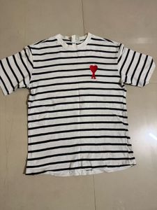 AMI Paris Striped T-Shirt