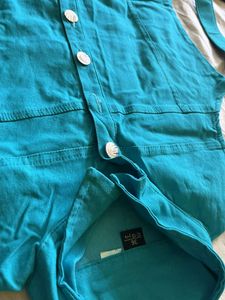 Collar Denim One Piece 🎧💙