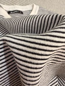 Striped Cropped Knit Top