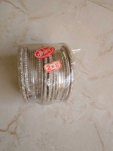 Elegant Silver Bangles Set