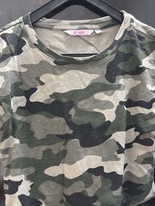 Camouflage Print Crop Top