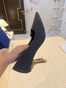Sparkling Black Toe Heels check details