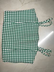 Green Checkered top
