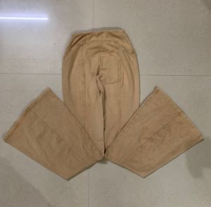 Nude Flare Pants