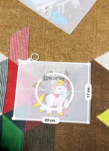 12 Please Of Transperant Unicorn Pouch