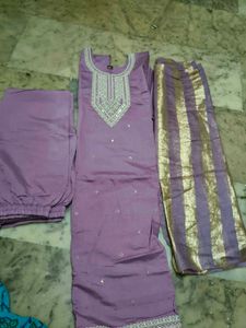 Stitched suit silk
