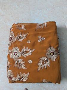 Embroidered Silk Saree
