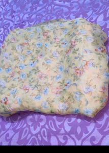 Floral Print chiffon saree