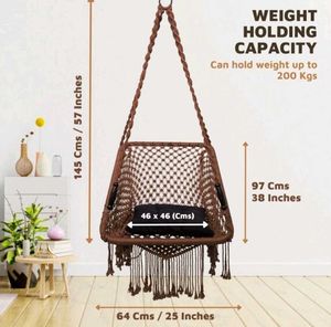Boho Macrame Hanging Chair (Brand New)