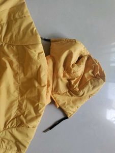Yellow Jacket With Hoodie