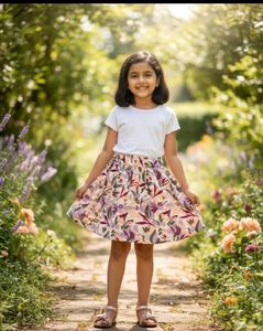 Floral Print Mini Skirt