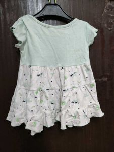 Sea Green Colour Frock