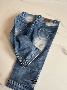 Denim Capri Pants