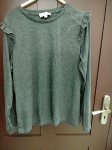 Grey Sweatshirt Top