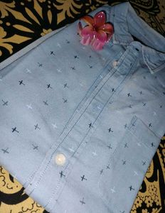 🎀Flying Machine Men's Blue Printed Shirt🎀