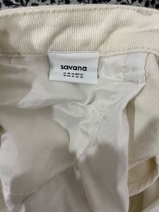 Cream Wide Leg Jeans