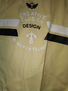 Casual Light Yellow Shirt - Men's Size M