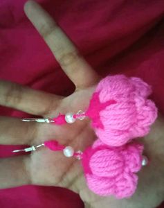 Crochet Flower jumka🎀✨