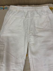 White Cargo Pants
