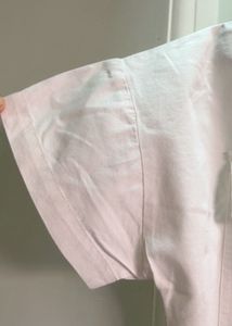 Zudio White Cropped Shirt with "NOT YOU" Text