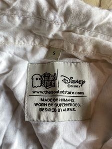 Mickey Graphic Print Button-Up Shirt