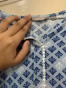 Blue Printed Kurta