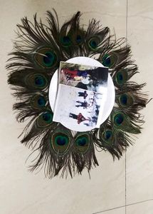 Peacock Feather Wall Decorative Item Use In Photo
