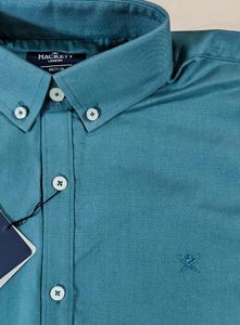 Men's Teal Button-Down Shirt