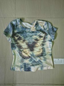 Graphic Print Rhinestone T-Shirt