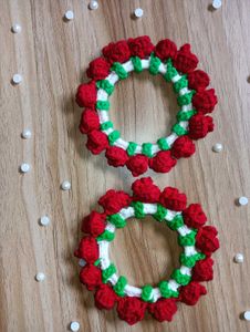 Handmade Red Floral Bangles (Set of 4)