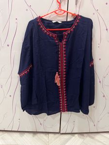 Boho Embroidered Tassel Kurta