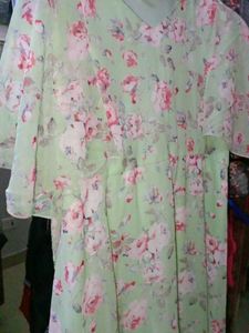 Floral Print Dress Material