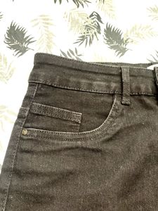ONLY Women Black Denim Skirt