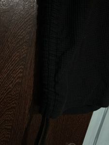 Chic Black Ruched T-Shirt