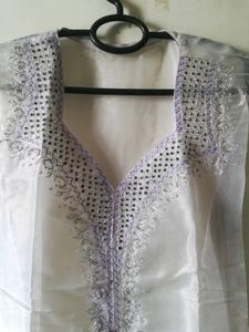 Embroidered White Tunic Top