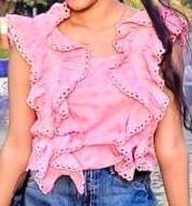 Baby Pink Ruffled Cute Top