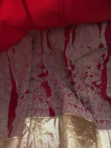 NEW BRIDAL/NON BRIDAL Red Velvet Lehenga