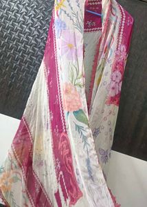 original pakistani suits Beautiful Red Floral Kurt