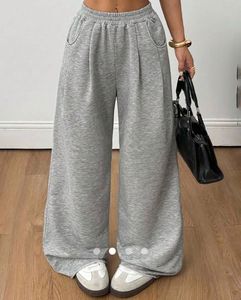Grey Wide Leg Sweatpants