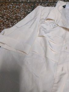 Cream Button-Up shirt