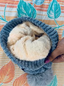 Grey Womens Beautiful Winter Cap