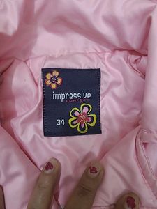 Pretty pink puffy jacket for lil princess