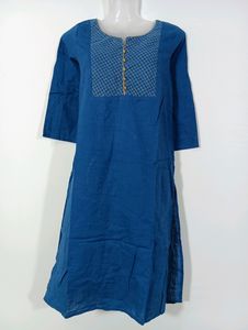 Blue Cotton Kurti