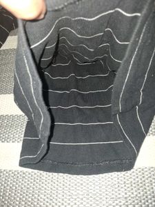 Striped Long Sleeve V-Neck Top