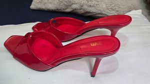 Zara Red Patent Mules
